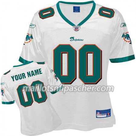 Maillot Miami Dolphins Custom Blanc - Femme